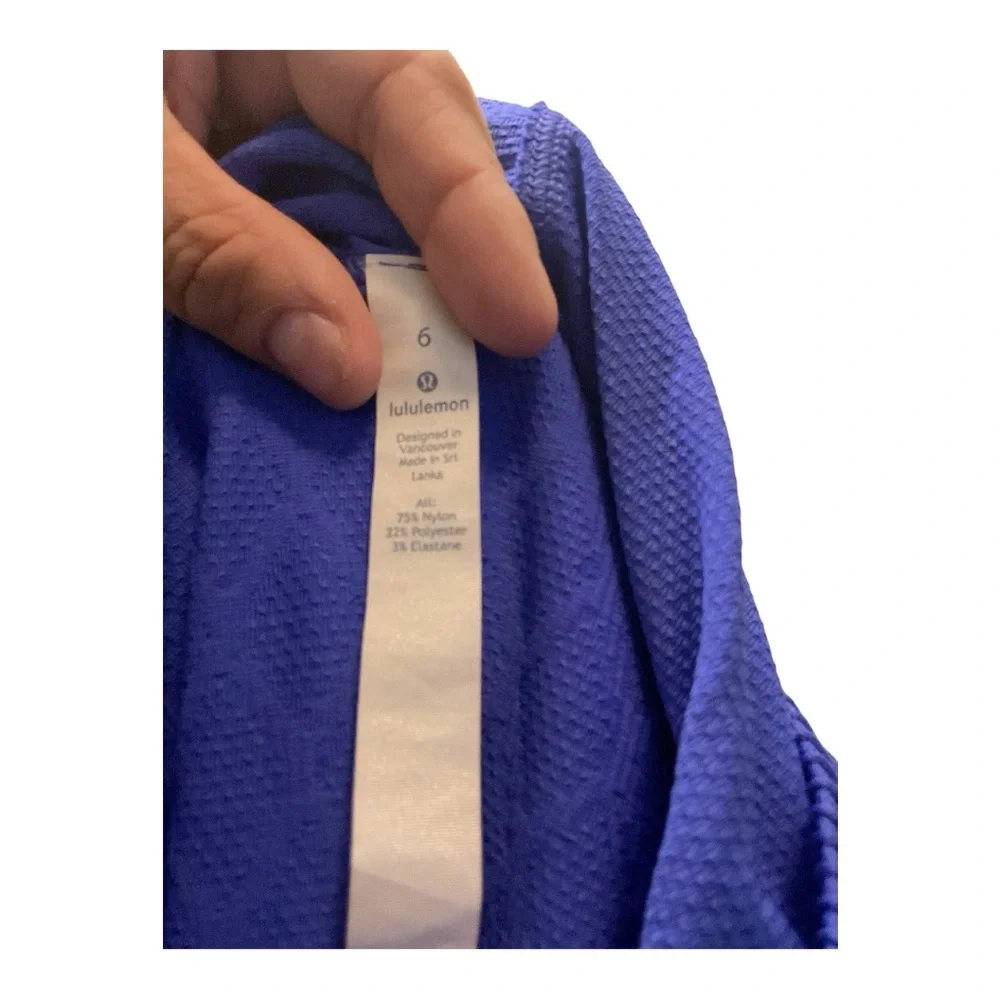 Women’s Lululemon Blue Rest Less‎ long sleeve pullover hoodie, size 6 - Picture 3 of 4